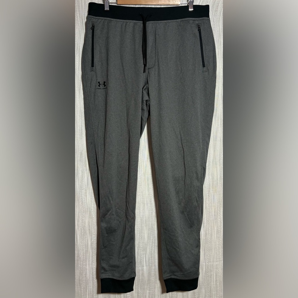 Under Armour Men's Black and Gray Joggers